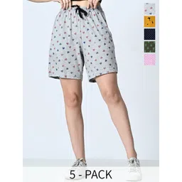 BAESD Women Printed High-Rise Shorts-picture-28