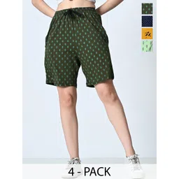 BAESD Women Printed High-Rise Shorts-picture-24