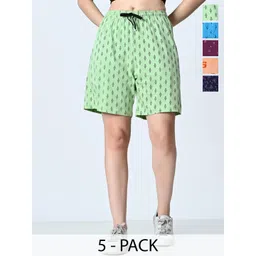 BAESD Women Printed High-Rise Shorts-picture-32