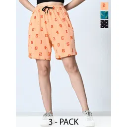 BAESD Women Printed High-Rise Shorts-picture-34