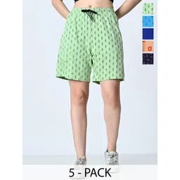 BAESD Women Printed High-Rise Shorts-picture-34