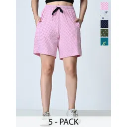 BAESD Women Printed High-Rise Shorts-picture-39