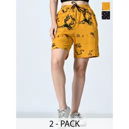 BAESD Women Printed High-Rise Shorts-picture-24
