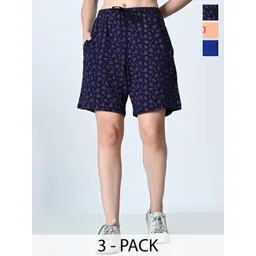 BAESD Women Printed High-Rise Shorts-picture-10