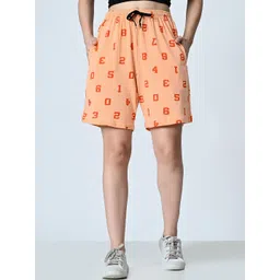 BAESD Women Printed High-Rise Shorts image 2