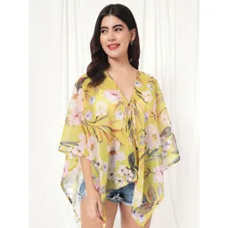 BAESD Women Printed Tie-Up Shrug-picture-18