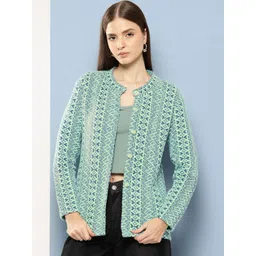 BAESD Women Printed Woollen Cardigan-picture-11