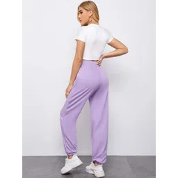 BAESD Women Relaxed High-Rise Non Iron Organic Cotton Regular Trousers image 2