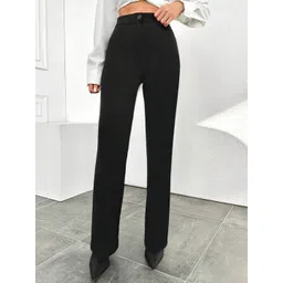 BAESD Women Relaxed Straight Leg High-Rise Trousers-picture-20