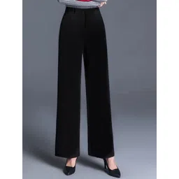 BAESD Women Relaxed Straight Leg High-Rise Trousers-picture-23