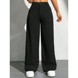 BAESD Women Relaxed Straight Leg High-Rise Trousers-picture-24