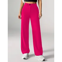 BAESD Women Relaxed Straight Leg High-Rise Trousers-picture-32