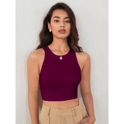 BAESD Women Ribbed Sleeveless Tank Crop Top-picture-29