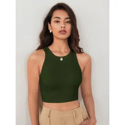 BAESD Women Round Neck Tank Crop Top-picture-12