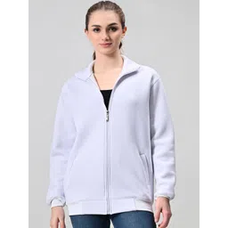 BAESD Women Solid Fleece Lightweight Bomber Jacket-picture-34