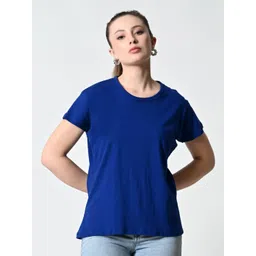 BAESD Women Solid Round Neck Cotton T-shirt-picture-19