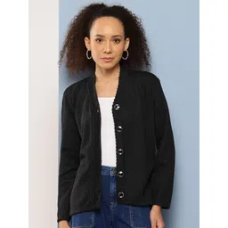 BAESD Women V-Neck Woollen Cardigan-picture-35