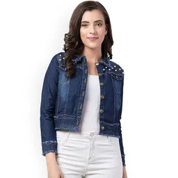 BAESD Women Washed Crop Denim Jacket-picture-39