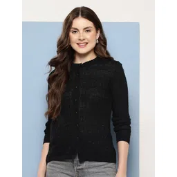 BAESD Women Woollen Round Neck Cardigan-picture-28