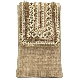 bag pepper Jute Fabric Clutch Mobile Pouch Waist Clip Ladies Purse Gift for Women-picture-19