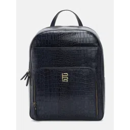 BAGATT Solofra Blue Leather Textured Backpack-picture-18