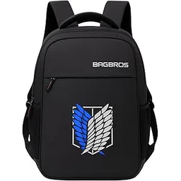 bagbros Anime Printed Backpack Laptop Bagpack | 30L Wings of Freedom Anime AOT Print Backpacks Multi-Storage Backpack, Laptop Bags, School Bags, College Bags-picture-23