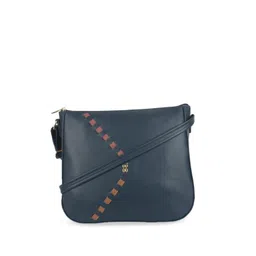 Baggit PU Structured Sling Bag with Cut Work-picture-15