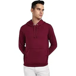 baghadbillo Plain Solid Color Unisex Pullover Cotton Hoodies Sweatshirt for Men and Women-picture-39