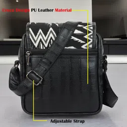 bagneeds Black Men & Women Sling Bag SlingBag-104 image 3