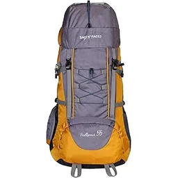 BAGS N PACKS 55 LTRS Mustard Grey Footloose Rucksack Daypack Backpack Bag for Travel Hiking Trekking & Camping for Men & Women-picture-17