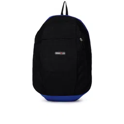 Bags.R.us Unisex Black & Blue Solid Backpack-picture-38