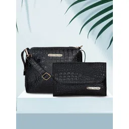 Bagsy Malone Black Pack of 2 Textured Bag-picture-37