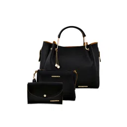 Bagsy Malone Black Solid Handheld Bag-picture-13