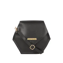 Bagsy Malone Black Solid Medium Sling Handbag-picture-35