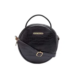 Bagsy Malone Black Textured Medium Sling Handbag-picture-29