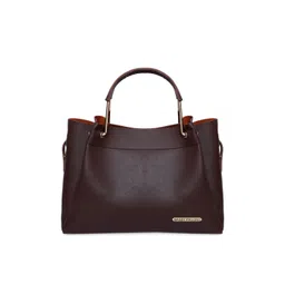 Bagsy Malone Brown Solid Handheld Bag-picture-21