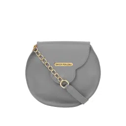 Bagsy Malone Grey Solid Medium Sling Handbag-picture-46