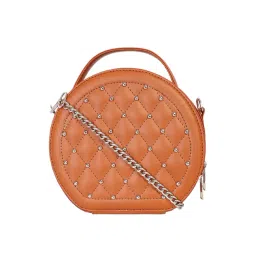 Bagsy Malone Tan Embellished Sling Bag-picture-37