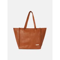 Bagsy Malone Tan Textured Shopper Shoulder Bag-picture-10