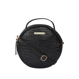 Bagsy Malone Vegan Black Textured Medium Handbag-picture-34