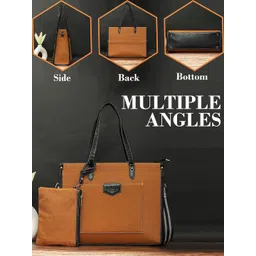 Bagsy Malone Women Solid Structured Shoulder Up To 16 Inch Bag image 5