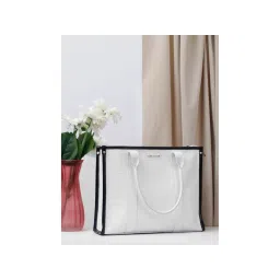 Bagsy Malone Women Solid White Tote Bag-picture-12