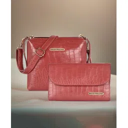 Bagsy Malone Women's Vegan Leather Iconic Sling Bag Set of 2 | Ladies Purse Handbag-picture-14