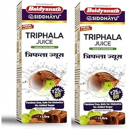 Baidyanath Asli Ayurved Triphala Juice 1L Helps In Reduce Body Fat Also Beneficial In Constipation Helps To Control Cholesterol Level, 2000 Ml - Pack Of 2-picture-26