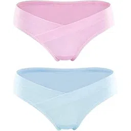 bairstow Maternity Low Waist Panties for Pregnant Women | Cotton Printed Underwear for Womens| V Shaped Lingerie for Pregnant Ladies, Pack of 2-picture-13