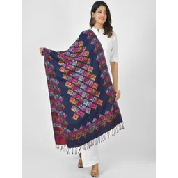 BAISA Geometric Printed Pure Wool Shawl-picture-11