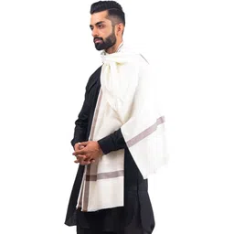 BAISA Wool Striped Men Shawl image 5