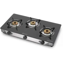 Bajaj Majesty CGX3 Eco 3 Burner Toughened Glass Stainless Steel Manual Gas Stove-image-21