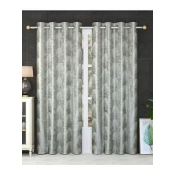 Bajo's Grey 2 Pcs Abstract Door Curtains-picture-39
