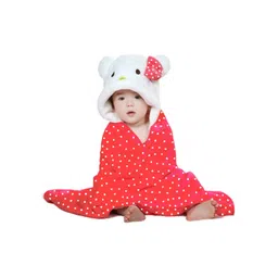 Bajo's Infants Red & White Polka Dot Lilo Stitch 350 GSM Bath Towel or Cloak-picture-37